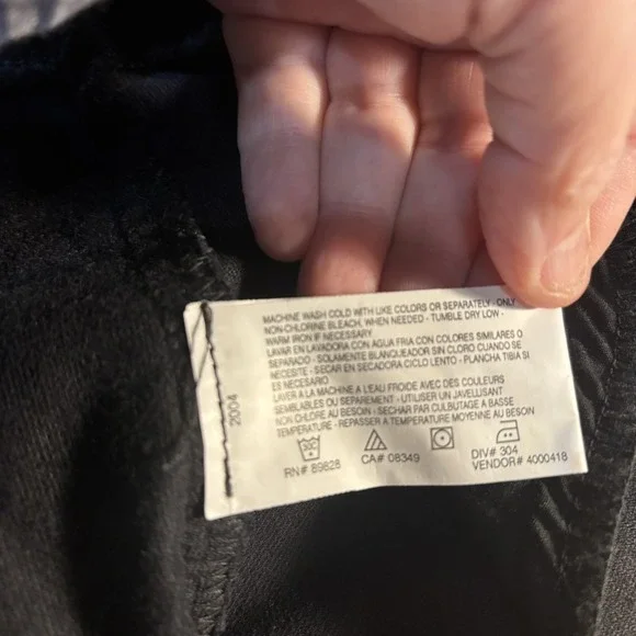 Bandolino Blu Military Jacket Womens‎ Small Black Velvet Metal Buttons Pockets - Picture 7 of 7